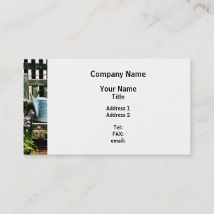 Watering Can and Blue Basket Business Card