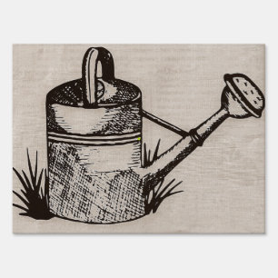 Watering can for Garden Sign