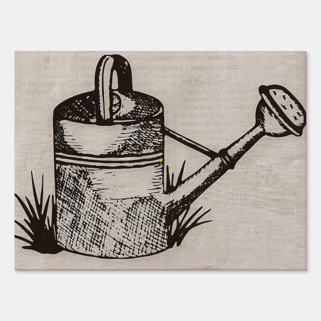 Watering can for Garden Sign (Back)