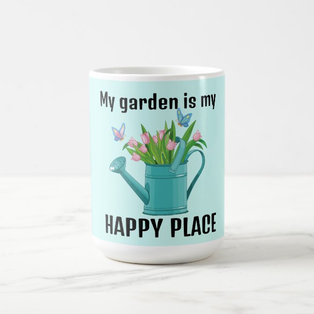 Watering Can Gardening Design Coffee Mug (Center)