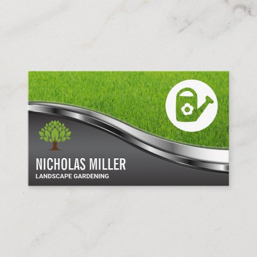 Watering Can  Grass Business Card
