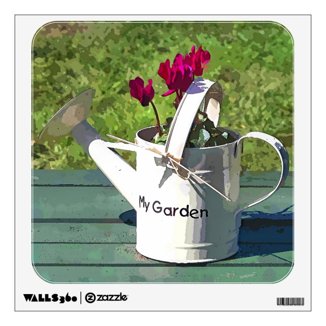 WATERING CAN WALL STICKER (Front)