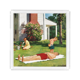 Watering Father Acrylic Tray