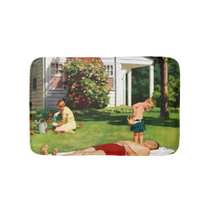 Watering Father Bathroom Mat