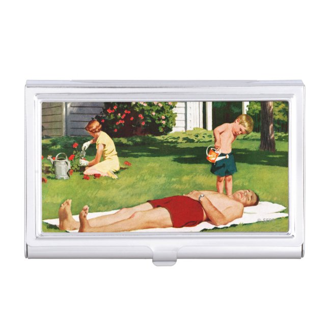Watering Father Business Card Holder (Front)
