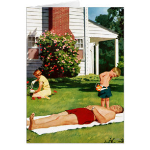 Watering Father Cards