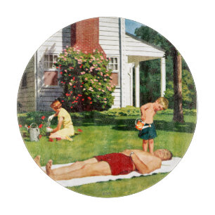 Watering Father Cutting Board