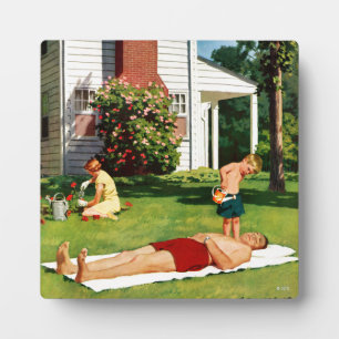 Watering Father Plaque