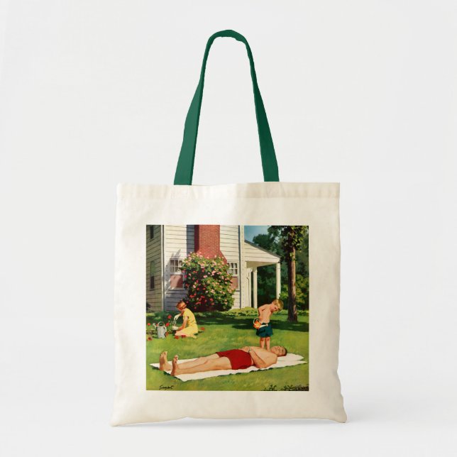 Watering Father Tote Bag (Front)
