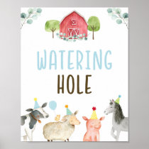 Watering Hole Farm Birthday Sign