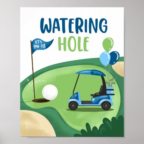 Watering Hole Golf Par_Tee Boy Birthday Sign