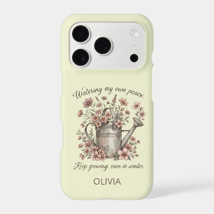 Watering My Own Peace Vintage Floral Botanical iPhone 17 Pro Case