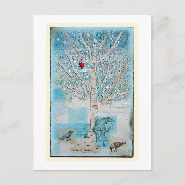 watering the love tree postcard (Front)