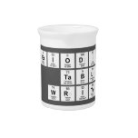 Periodic Table Writer  Waterkruiken Limonade Pitcher