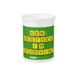  NXN!! VOETSEK   I'M STUDYING  Waterkruiken Limonade Pitcher