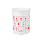 Periodic Table Writer  Waterkruiken Limonade Pitcher