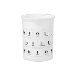 Periodic Table Writer  Waterkruiken Limonade Pitcher
