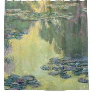 Waterlilies 1907, Monet, French Impressionism Art, Shower Curtain