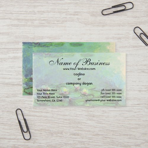 Waterlilies (1914) by Claude Monet Business Cards