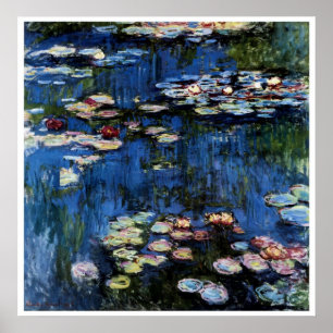 Waterlilies; 1914 by Monet Poster