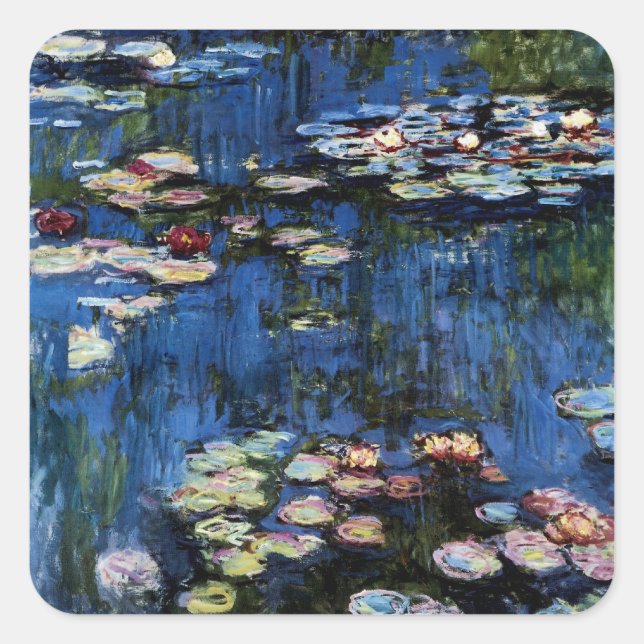 Waterlilies; 1914 square sticker (Front)