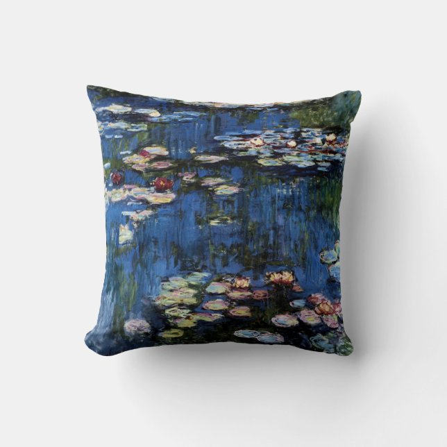 Waterlilies; 1914 throw pillow (Front)