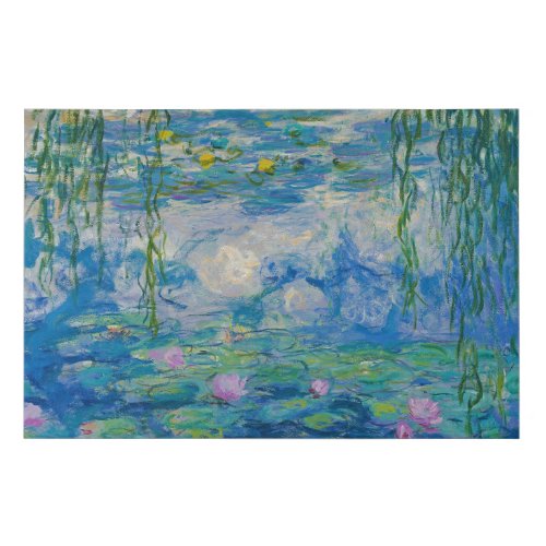 Waterlilies 1916_1919 by Claude Monet Faux Canvas Print