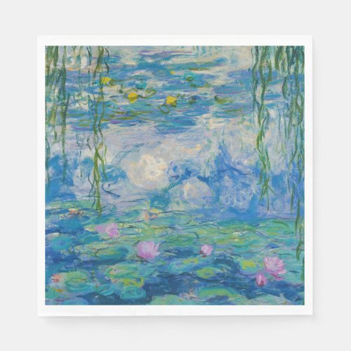 Waterlilies 1916_1919 by Claude Monet Napkins