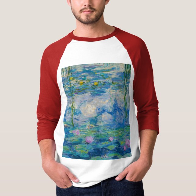 Waterlilies, 1916-1919 by Claude Monet T-Shirt (Front)