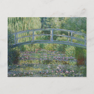 Waterlilies and Japanese Footbridge Holiday Postcard