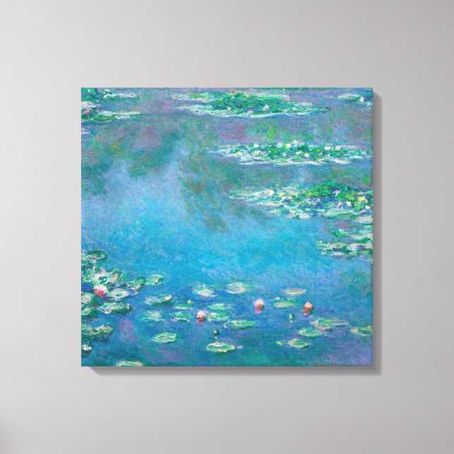 Waterlilies by Claude Monet Fine Art Painting Canvas Print (Front)