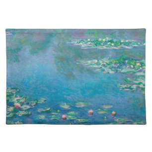 Waterlilies by Claude Monet Fine Art Painting Cloth Placemat