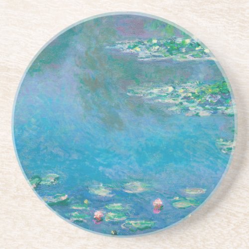 Waterlilies by Claude Monet Fine Art Painting Coaster
