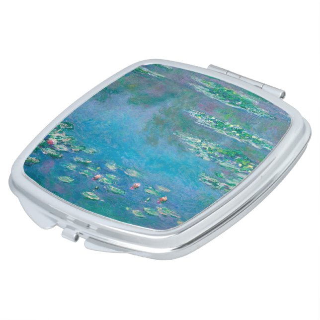 Waterlilies by Claude Monet Fine Art Painting Compact Mirror (Turned)