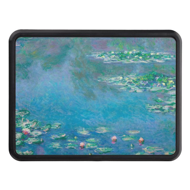 Waterlilies by Claude Monet Fine Art Painting Hitch Cover (Front)