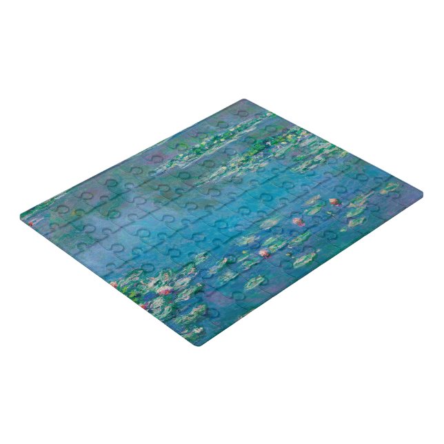 Waterlilies by Claude Monet Fine Art Painting Jigsaw Puzzle (3/4)