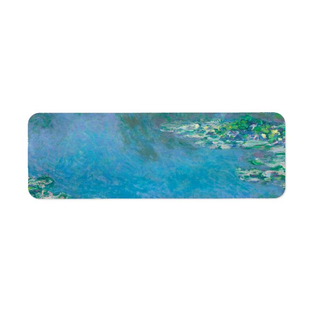 Waterlilies by Claude Monet Fine Art Painting Label (Front)