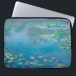 Waterlilies by Claude Monet Fine Art Painting Laptop Sleeve<br><div class="desc">Beautiful masterpiece by Claude Monet - Water Lilies from his garden at Giverny,  France. One of the most famous fine art paintings in art history and a beautiful example of impressionism. This is truly a wonderful artwork and a great gift for art lover.</div>