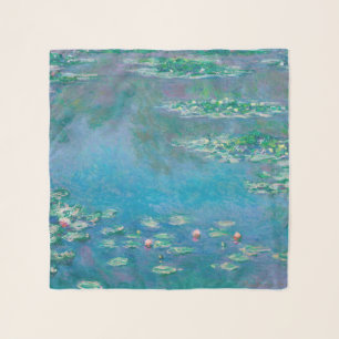 Waterlilies by Claude Monet Fine Art Painting Scarf
