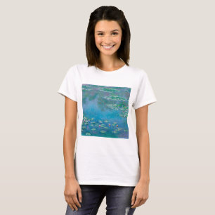 Waterlilies by Claude Monet Fine Art Painting T-Shirt