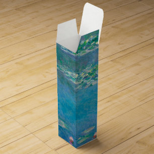 Waterlilies by Claude Monet Fine Art Painting Wine Box