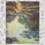 Waterlilies by Claude Monet, Vintage Fine Art Jigsaw Puzzle<br><div class="desc">Waterlilies by Claude Monet is a vintage impressionism fine art nature painting featuring waterlilies in a pond in Monet's garden at his home in Giverny, France. The willow tree reflections are in the water with a sunset. Claude Monet enjoyed painting "en plein air" or "in the open air." A series...</div>