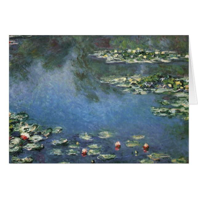 Waterlilies by Claude Monet, Vintage Flowers (Front Horizontal)