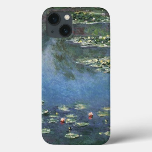 Waterlilies by Claude Monet Vintage Flowers iPhone 13 Case