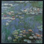 Waterlilies by Claude Monet, Vintage Flowers Cloth Napkin<br><div class="desc">Waterlilies (1916) by Claude Monet. Water Lilies is a vintage impressionism fine art floral painting. Monet's spring season flower garden in Giverny, France. This landscape is one of many variations of water lily paintings that Monet painted by his pond. About the artist: Claude Monet (1840-1926) was a founder of the...</div>