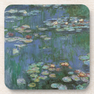 Waterlilies by Claude Monet, Vintage Flowers Coaster