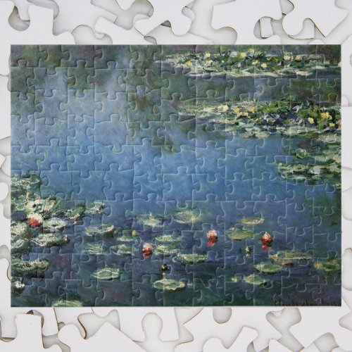 Waterlilies by Claude Monet Vintage Flowers Jigsaw Puzzle