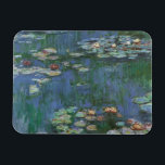 Waterlilies by Claude Monet, Vintage Flowers Magnet<br><div class="desc">Waterlilies (1916) by Claude Monet. Water Lilies is a vintage impressionism fine art floral painting. Monet's spring season flower garden in Giverny, France. This landscape is one of many variations of water lily paintings that Monet painted by his pond. About the artist: Claude Monet (1840-1926) was a founder of the...</div>