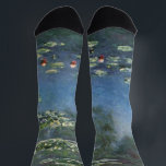 Waterlilies by Claude Monet, Vintage Flowers Socks<br><div class="desc">Water Lilies (1906) by Claude Monet is a vintage impressionism fine art landscape floral painting. It is one of many variations of water lily paintings that Monet painted in his flower garden in Giverny, France. Waterlily flowers in a spring season pond. About the artist: Claude Monet (1840-1926) was a founder...</div>