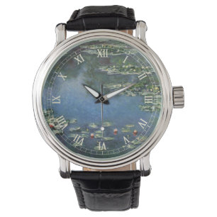 Waterlilies by Claude Monet, Vintage Flowers Watch